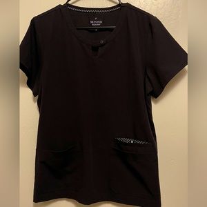 Women’s Scrub top (Medium) with scrub bottoms (Petite Medium-jogger style).